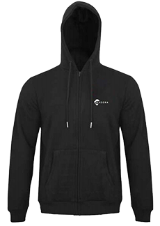 Zipper Hoodies Cotton Fleece material